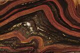 Polished Tiger Iron Stromatolite Slab - Billion Years #185957-1